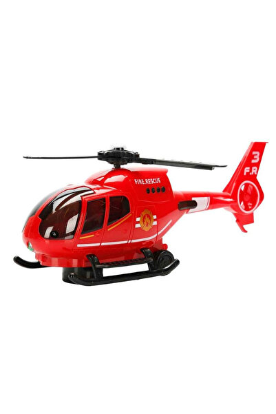 TOYFEST Firefighting Helicopter with Sound and Light Projection 30 cm