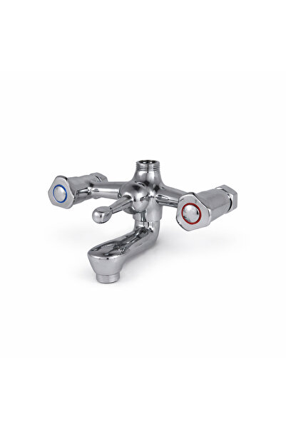 Ersinler Klasik Çift Kollu Banyo Bataryası – Sıcak / Soğuk Su Karışımlı Krom ...