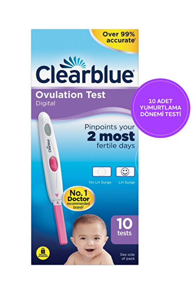 clear blue Clearblue Dıgıtal Ovulatıon Yumurtlama Dönemi Test 10 Adet Madein Usa