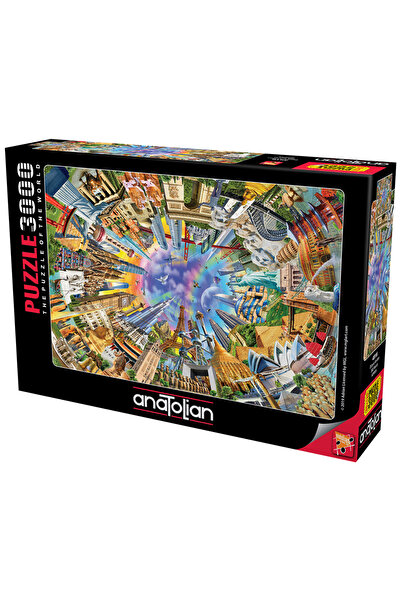Allians 3000 Parça Dünya Anıtları Yapboz Puzzle, Eğlenceli ve Zihinsel Gelişi...