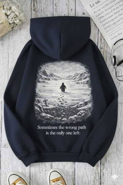 COHERENT Unisex Men/Women Colorful Yalnizpenguen Custom Printed Cotton Oversi...