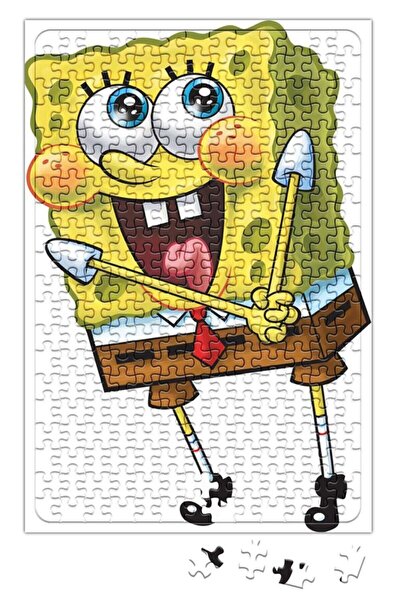 Allians Renkli Sünger Bob Yapboz 240 Parça Eğlenceli ve Öğretici Hobi Oyunu