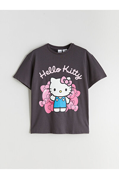 LC Waikiki RMZ GİYİM FARKIYLA Săculeț cu guler rotund imprimat cu Hello Kitty...