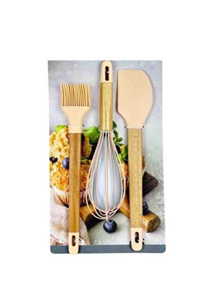 Generic Silicone Baking Tools - 3 Pieces