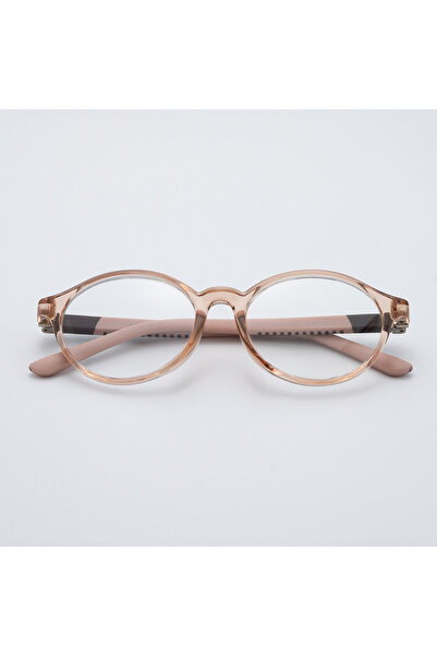 D&N Children's eyeglasses with a light pink transparent frame