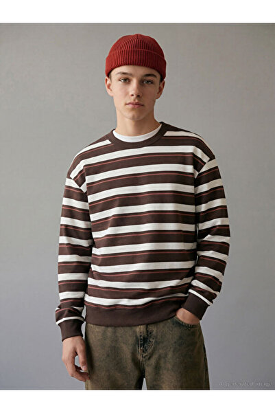 LC Waikiki RMZ Clothing Difference Zero Collar Раирана мъжка тениска