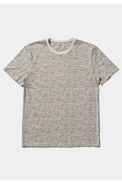 Colin's Regular Fit Round Neck Printed Men's Beige Short Sleeve T-Shirt