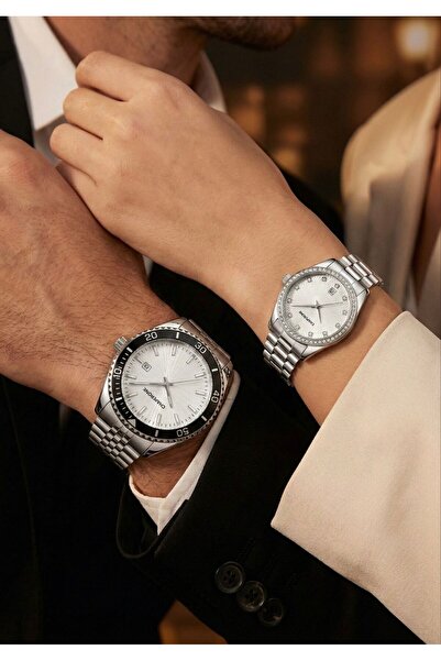 Chaperone Çelik Kordon Çift Saati