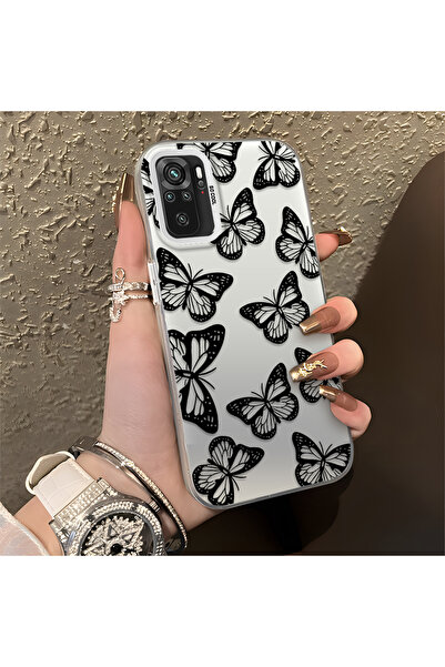 CASEVIBE Redmi Note 10S Uyumlu, Şık Kelebek Desenli, Darbe Koruyucu Telefon K...
