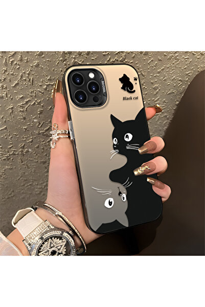 CASEVIBE iPhone 13 Mini Uyumlu, sevimli kedi desenli şok korumalı telefon kıl...
