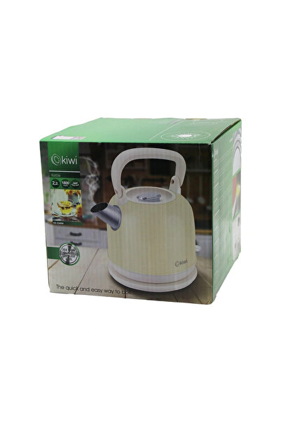 madinka كيوي KK-3340W كريم نوستالجيا إبريق شاي موديل ستانلس ستيل سخان مياه 2....