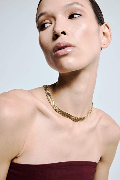 DeFacto Women's Gold 2-Piece Steel Necklace G2860Axns