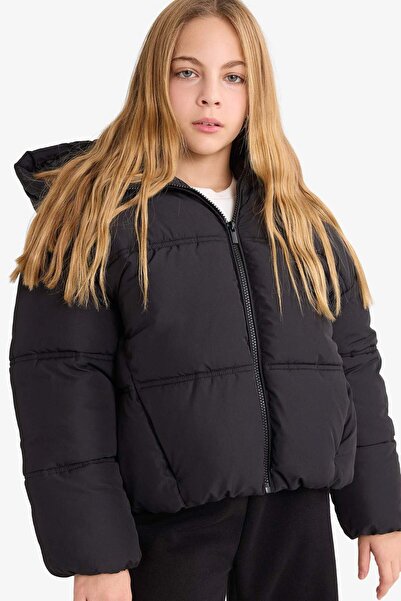 DeFacto Kız Çocuk Kapüşonlu Mont F5876A826SP