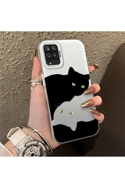 CASEVIBE حافظة هاتف متوافقة مع Realme Note 60، حافظة هاتف لطيفة على شكل قطة م...