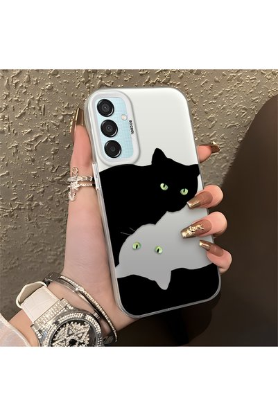 CASEVIBE متوافق مع هاتف اوبو A15/A15S، غطاء هاتف لطيف على شكل قطة منقوش للحما...