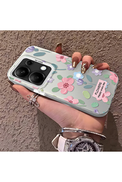 ARTISHELL Redmi Note 13 Pro 4G Uyumlu, yüksek kaliteli çiçek desenli şok koru...