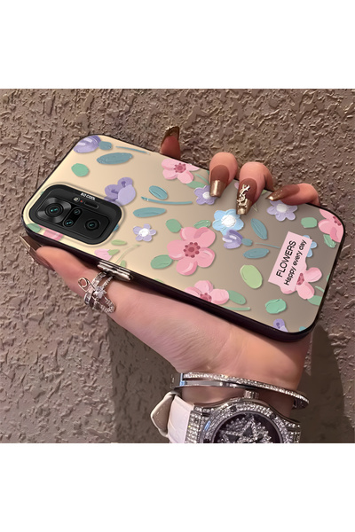 ARTISHELL Redmi Note 10 Pro Uyumlu, yüksek kaliteli çiçek desenli şok korumal...