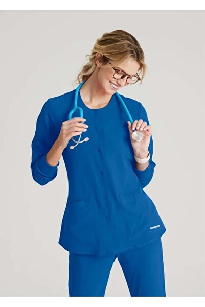 SKECHERS جاكيت سكراب Stability باللون أزرق ملكي من سكيتشرز