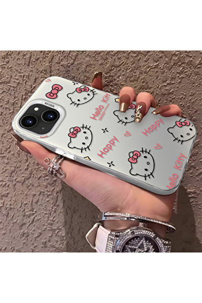 ARTISHELL iPhone 15 Uyumlu, çizgi film-anime kedi desenli şok korumalı telefo...