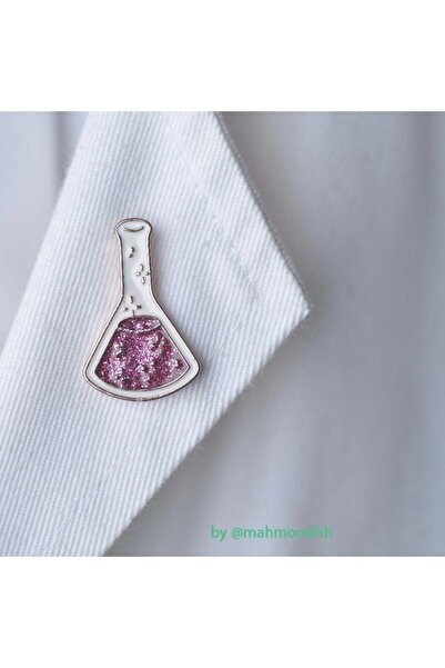 unkown Medical brooch, laboratory flask, in multiple colors