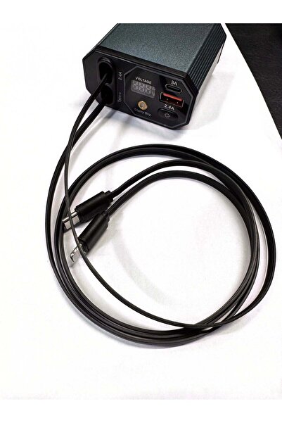 lumixauto 4-in-1 Car Charger with Retractable Cables - USB + Type-C + Apple C...