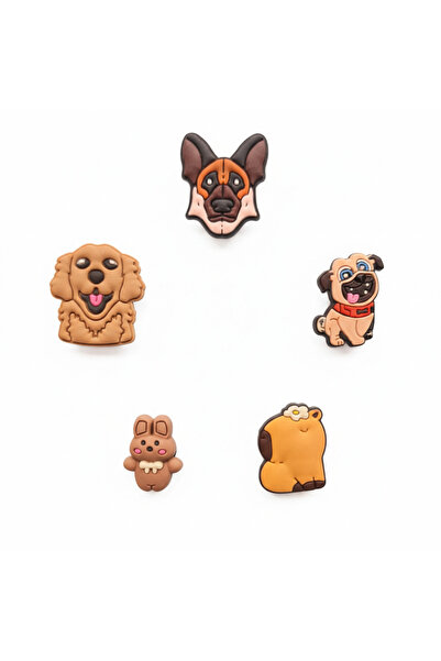 Otto Common Set of 5 Colorful Jibbitz Charms for Slippers – Fun Shoe Accessor...