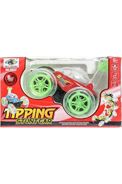 AL ARQAM Remote Control Tipping Stunt Car, 360° Flip RC Toy Car for Boys & Gi...