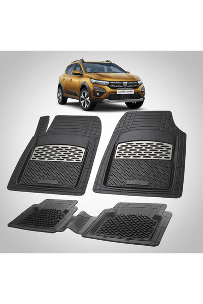 TEAMCAR Covorașe tip tavă compatibile cu Dacia Sandero III Stepway 2020-2022,...