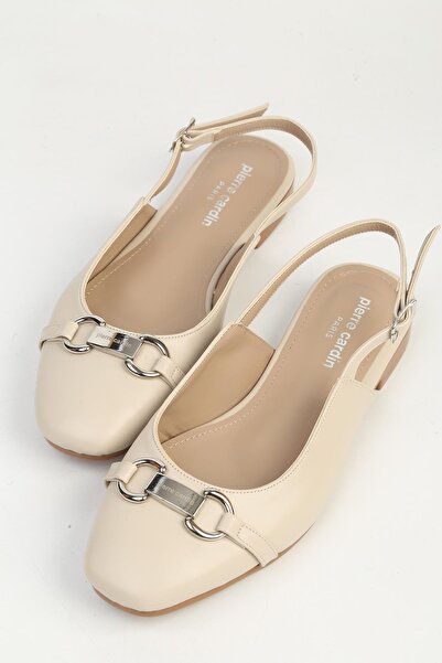 Pierre Cardin حذاء باليه نسائي باللون البيج PC-55780