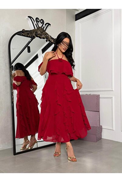 ProWorks & RTC A soft dress with a top and ruffles underneath