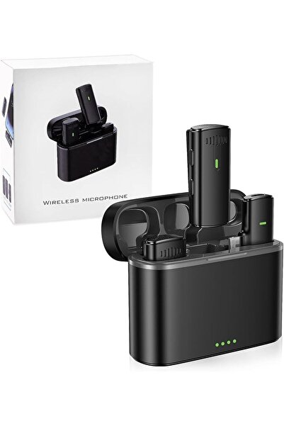 Arabest ميكروفون لاسلكي صغير الحجم لأجهزة iPhone مع علبة شحن، مزود بخاصية عزل...