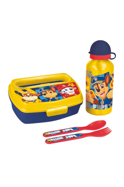 Stor طقم غداء مطبوع رسومات جراء الإنقاذ من باو باترول، مكون من 4 قطع، في علبة...