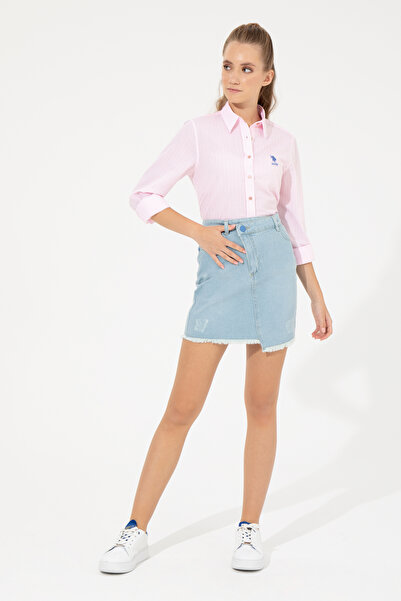 U.S. Polo Assn. Women's Blue Jean Skirt 50250753-Dn0022