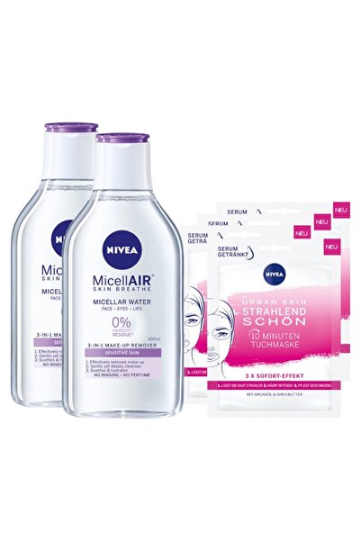 NIVEA Promo Package MicellAir Skin Breathe Micellar Water 400 ml x 2, Radianc...