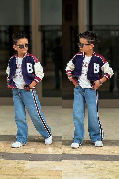 Minigimin Cicileri طقم مينيجيمين سيكلي بانش برسدات مطرزة للبنين مكون من 3 قطع...