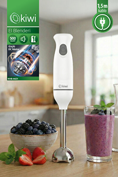 Kiwi Khb-4421 Stainless Steel Blade Hand Blender |   500 Watt & Silent Motor ...