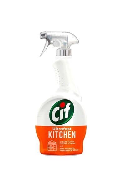 Cif Set 5 x Spray de Curatat pentru Bucatarie Cif, Degresant Ultra Rapid, cu ...
