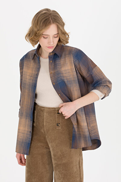 U.S. Polo Assn. Women's Brown Long Sleeve Shirt 50262296-Vr029