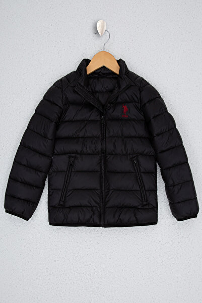 U.S. Polo Assn. Boy's Black Coat 50224500-Vr046