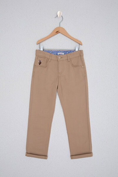U.S. Polo Assn. Erkek Çocuk Kum Kanvas Pantolon 50218313-VR085