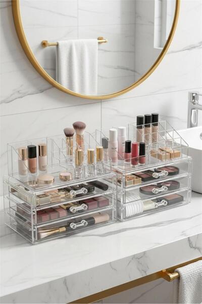 Bayev Σετ οργάνωσης 2 τεμαχίων Ruby Transparent Organizer – 3 συρτάρια Dior κ...