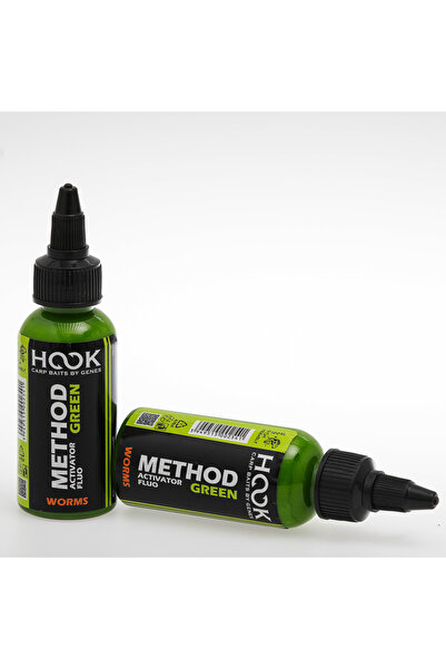 HOOK - Carp Baits By Genes METHOD ACTIVATOR FLUO GREEN 50ML – WORMS