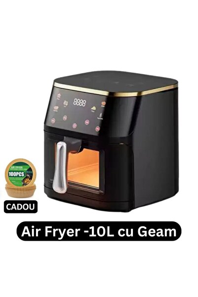 Airfryerpa AIRFRYER Friteuză cu aer cald 10L, 2400W, capacitate mare, design modern