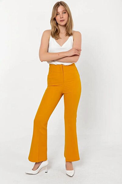 Swass High Waist Spanish Trousers Yellow