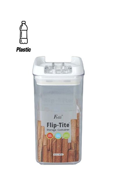 Generic Tite Square Storage Container Clear and White 0.5 L