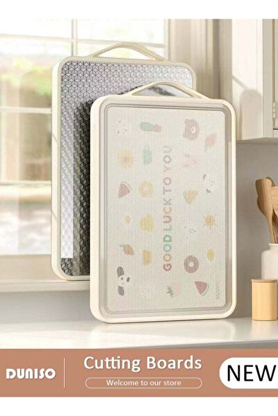 DOMEET Stainless Steel Cutting Boards, Double Sided Cutting Boards for Kitche...