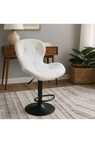 SADANHOME Light Beige Linen Bar Chair