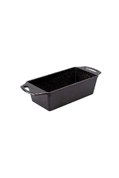 Lodge Seasoned Even Heating Dual Handle Cast Iron Loaf Pan Black 8.5 x 4.5 inch