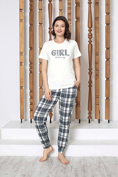 GUAVA+ Γυναικείο Σετ Πιτζάμες με Κοντό Μανίκι και Τσέπες, Χωρίς Κουμπιά