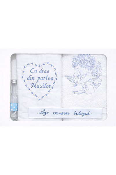 Dany Kids Fashion Baptismal trunk With love from the Godparents, blue